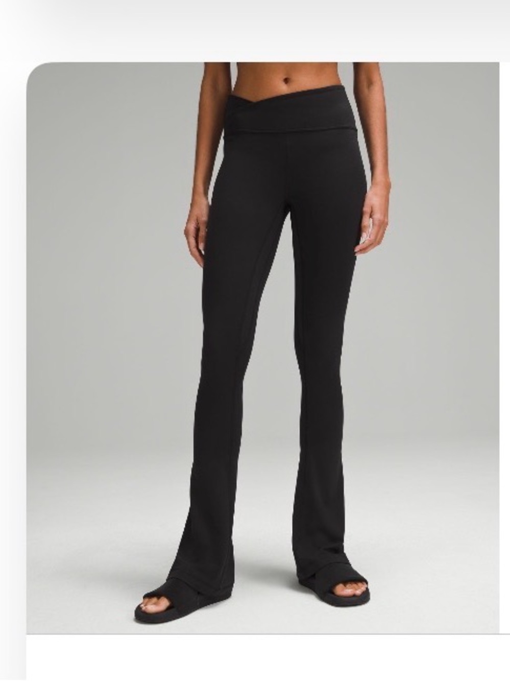 Lululemon asymmetrical waste band Align flare bottom